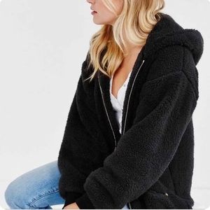 Obey Alps Teddy Zip Up Jacket